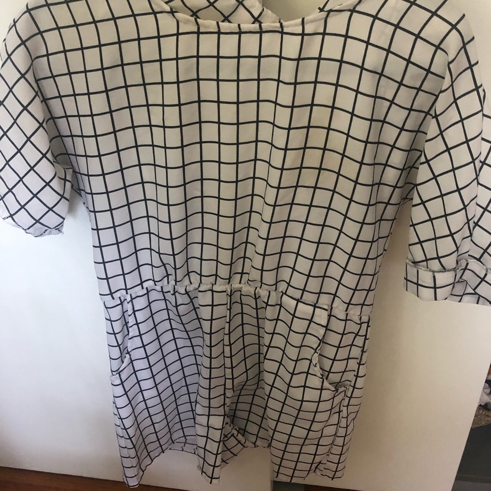 Black and white romper